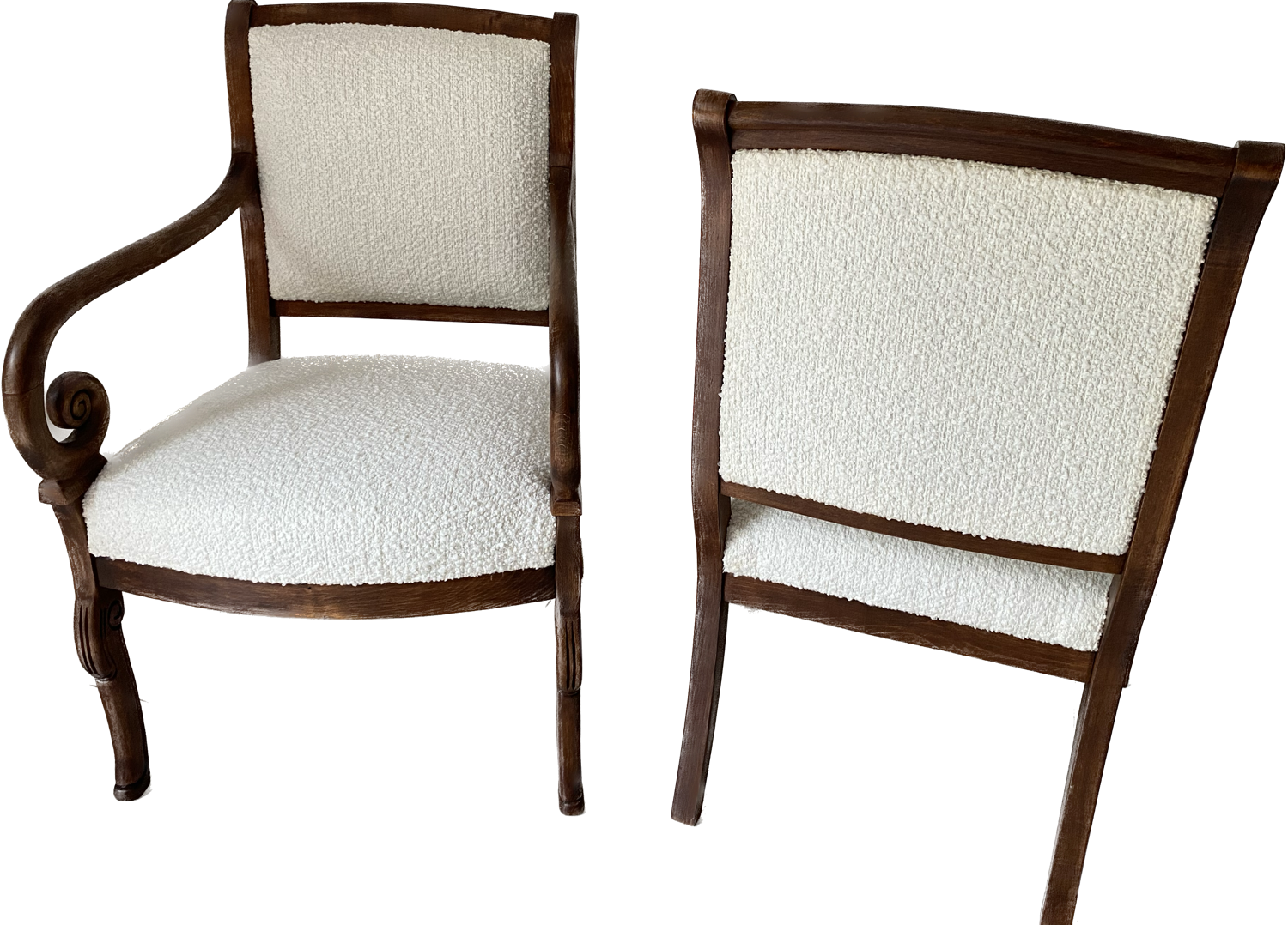 Pair of Louis Philippe style armchairs