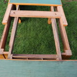 Old green extendable kitchen table