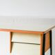 Formica, beech and black metal desk, Modernist Design, 1960