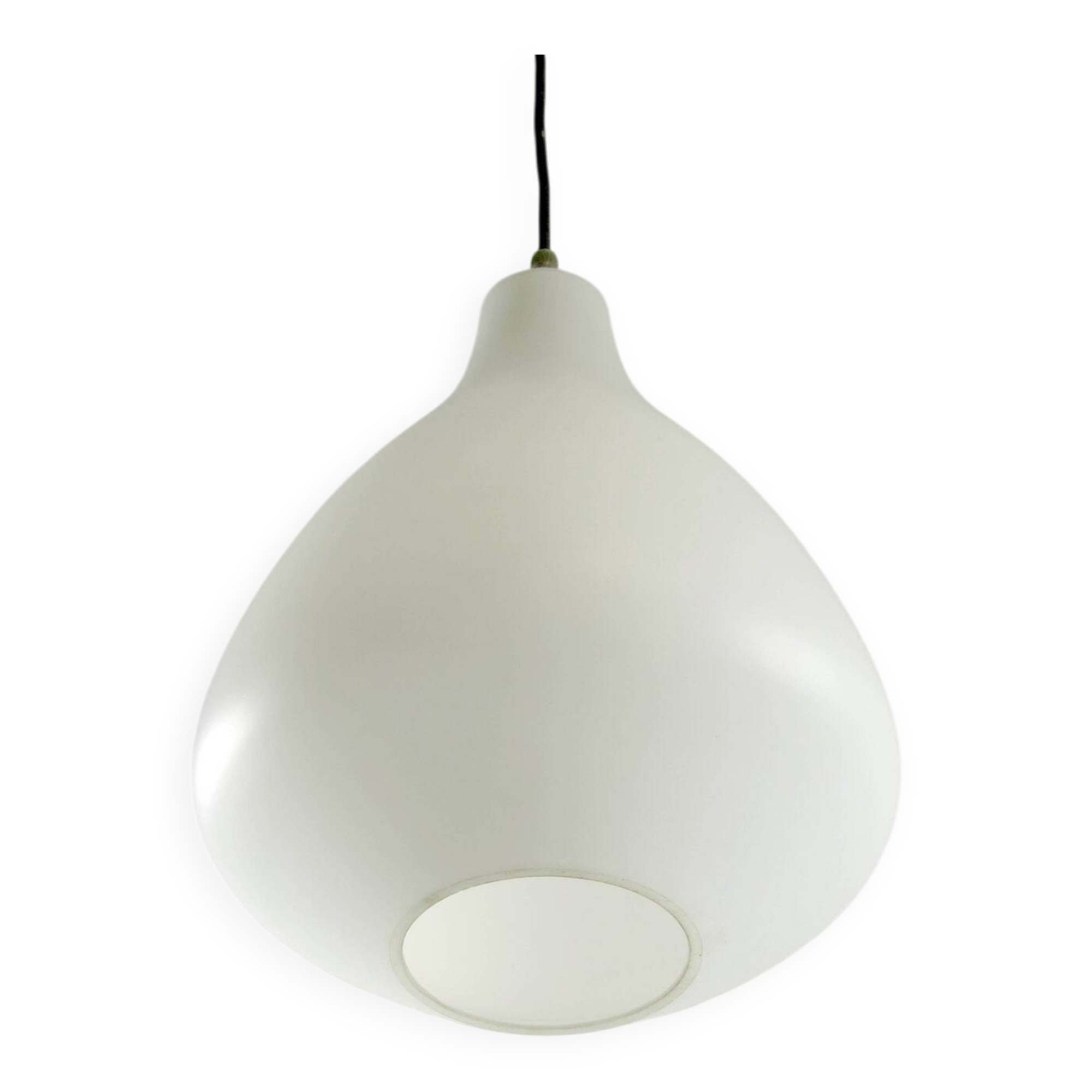 Lisa Johansson-Pape Vintage Opal Glass Pendant – Finnish Mid-Century Light