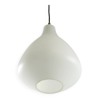 Lisa Johansson-Pape Vintage Opal Glass Pendant – Finnish Mid-Century Light