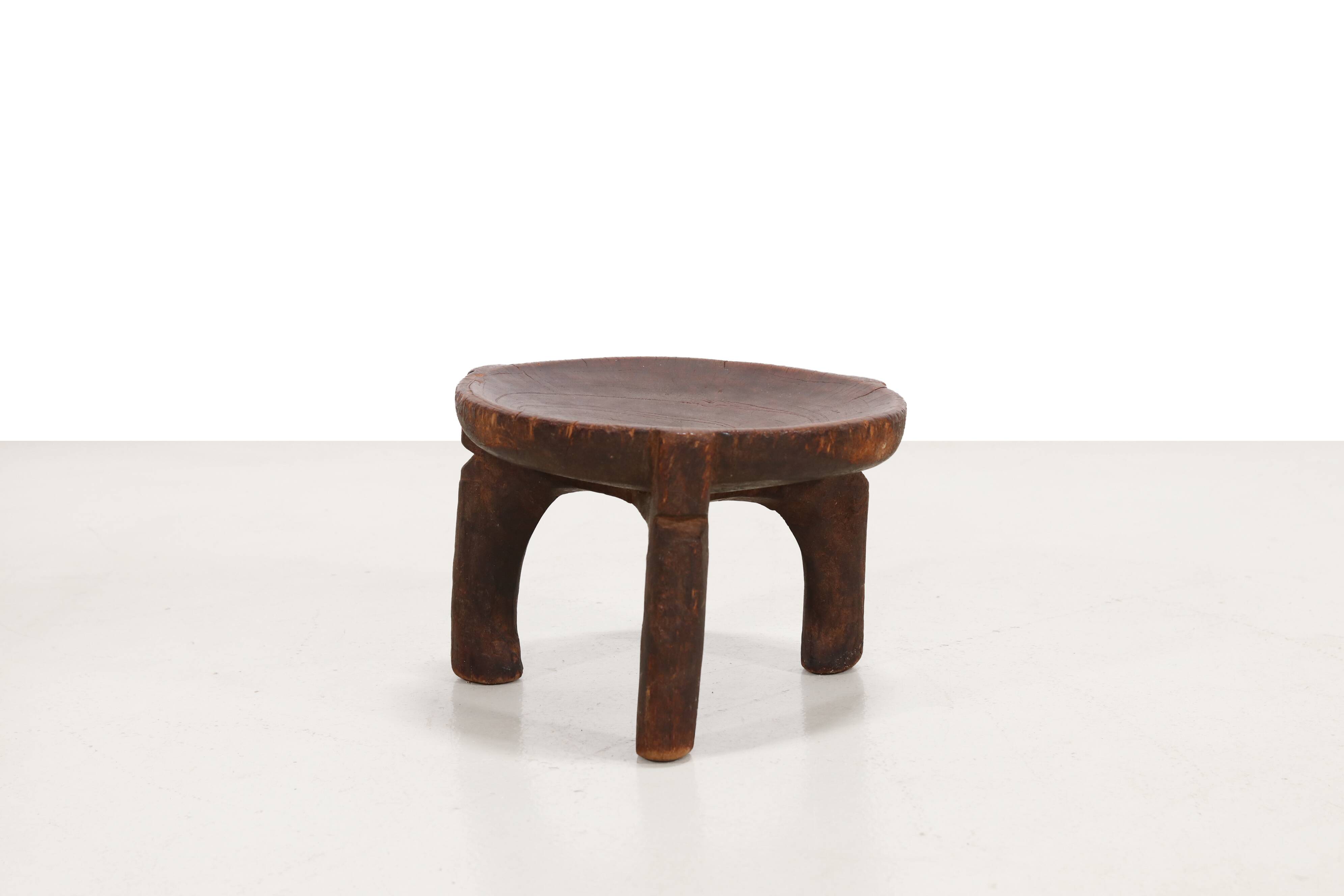 Antique African tribal stool from Tanzania