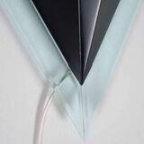 Minimalist 80s wall lamp, postmodern light fixture.