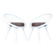 Paire de chaises de salon danoises vintage