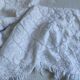 White cotton bedspread, Old crochet bedspread