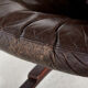 Leather lounge chair