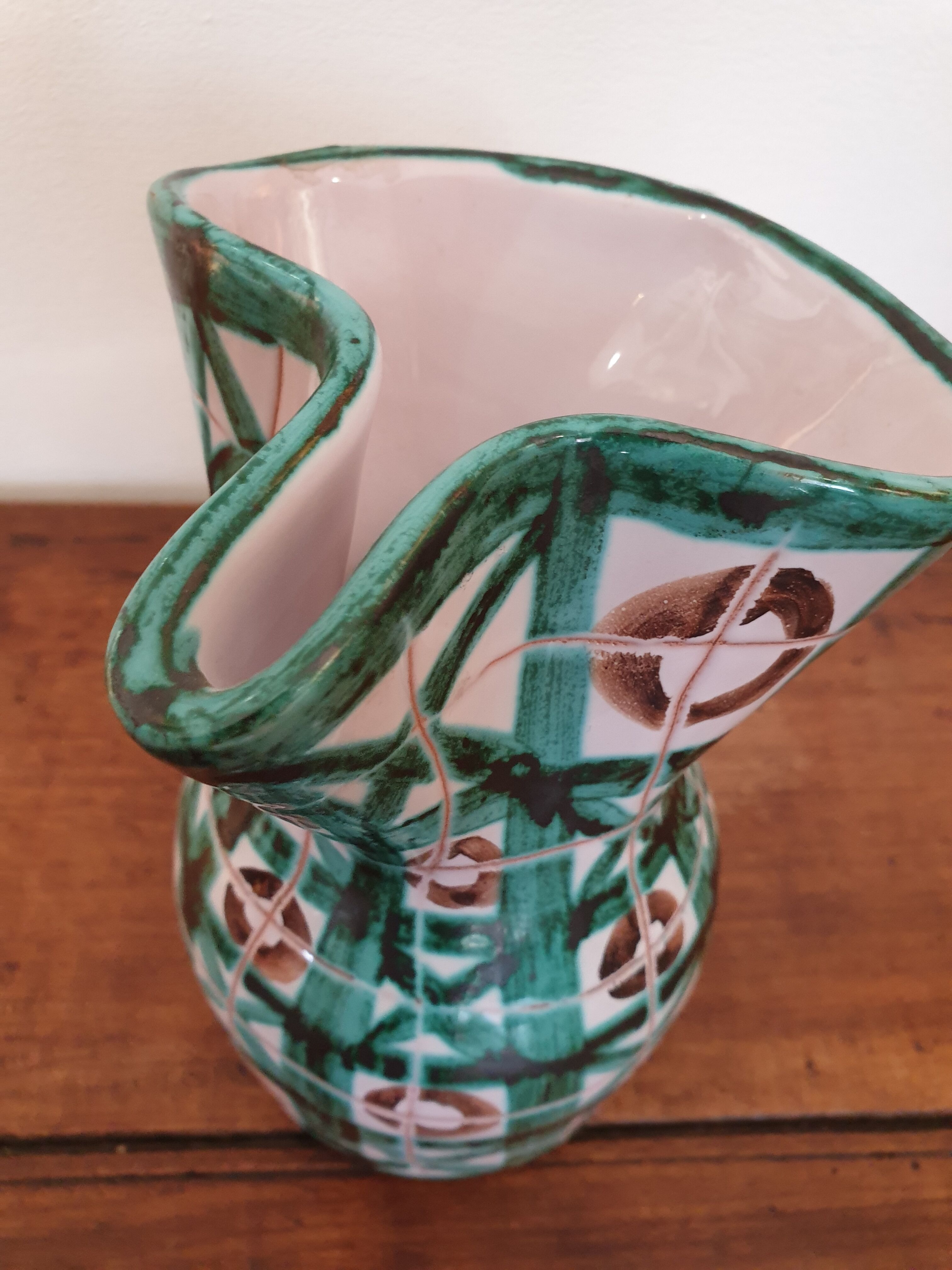 Ceramic pitcher by Robert Picault Vallauris 1950s