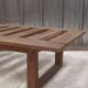 Vintage slatted oak bed base, 1950
