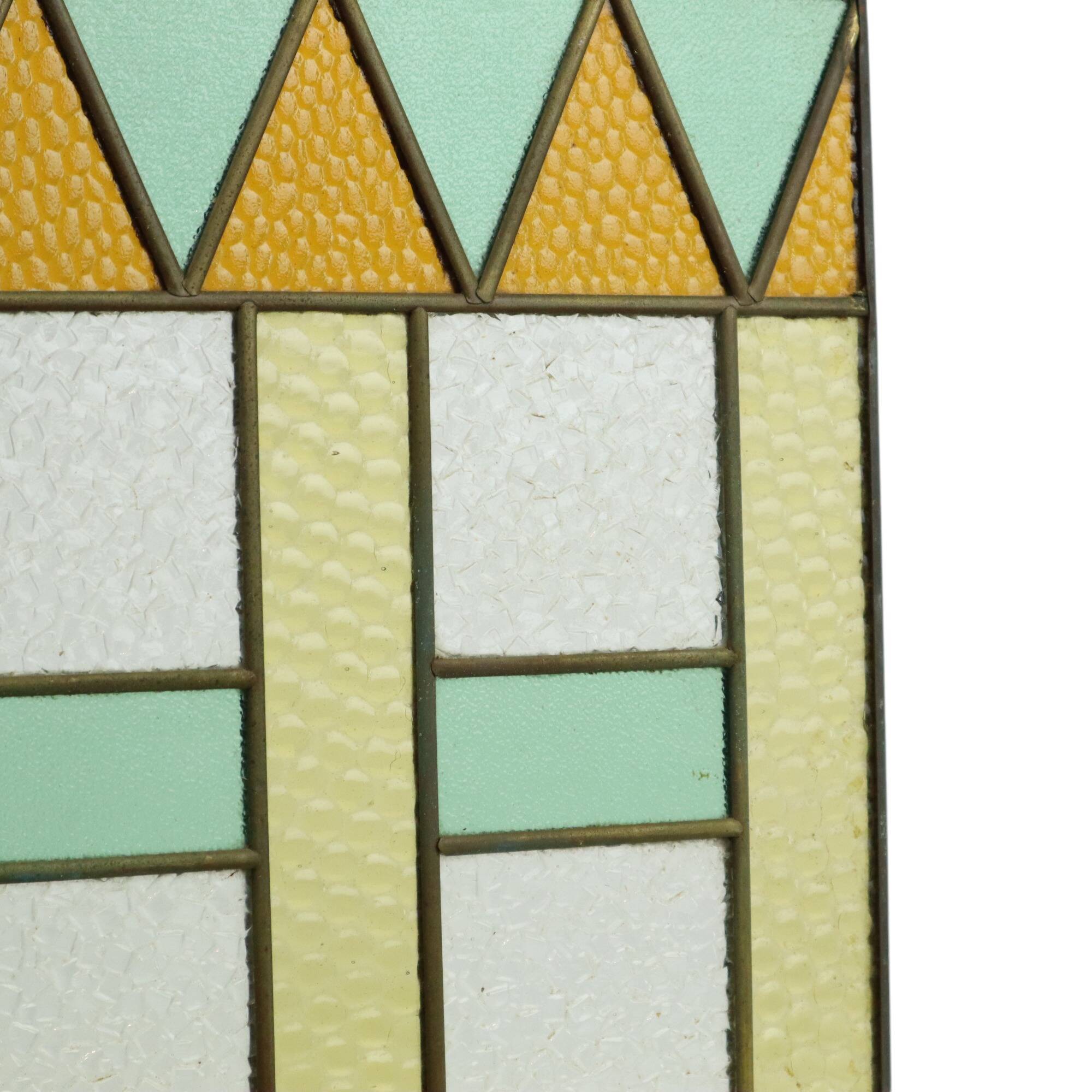 Vintage Stained Glass Window Stained Glass set of 2 Decorative Sun Catcher 40cm