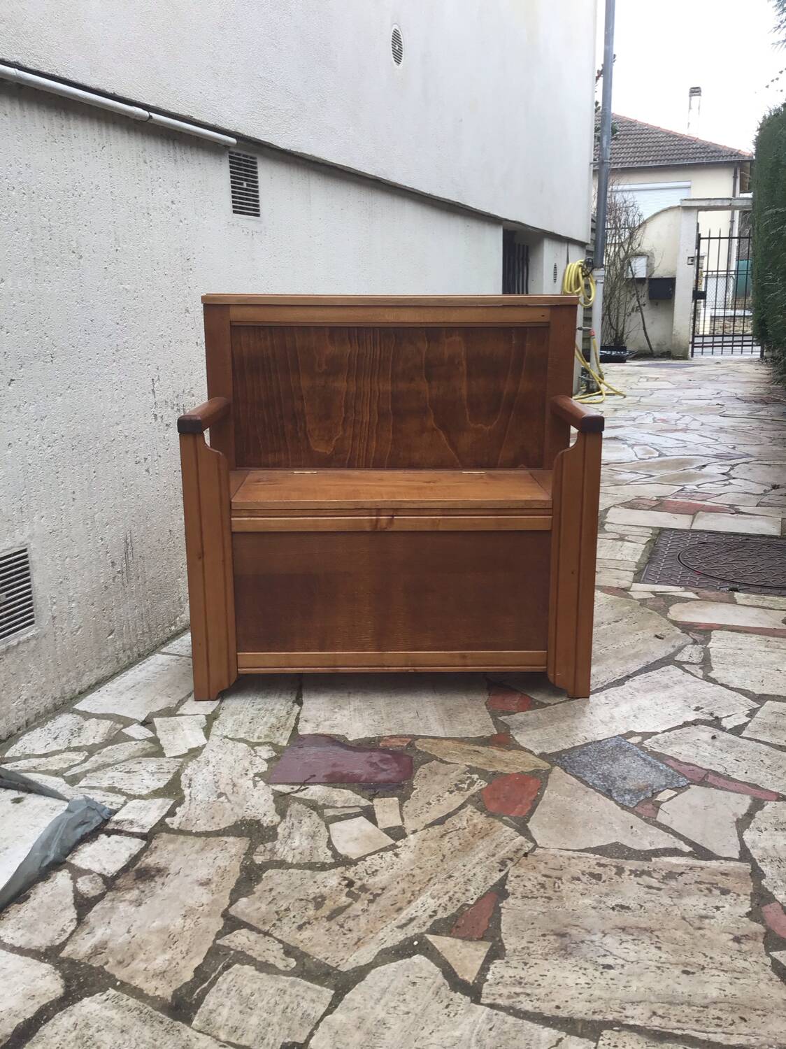 Antique solid wood bench/chest