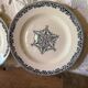Flat plates Jules Vieillard Bordeaux in ironstone