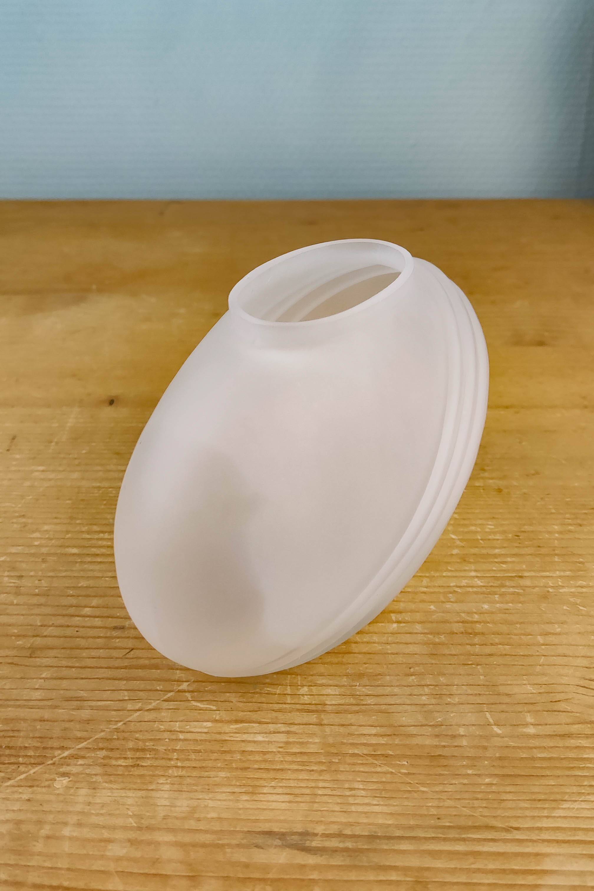 Frosted glass vase