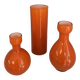 3 Swedish glass vases from the 70s