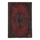 Overdyed Wool Vintage Handmade Carved Rug 169 cm x 288 cm