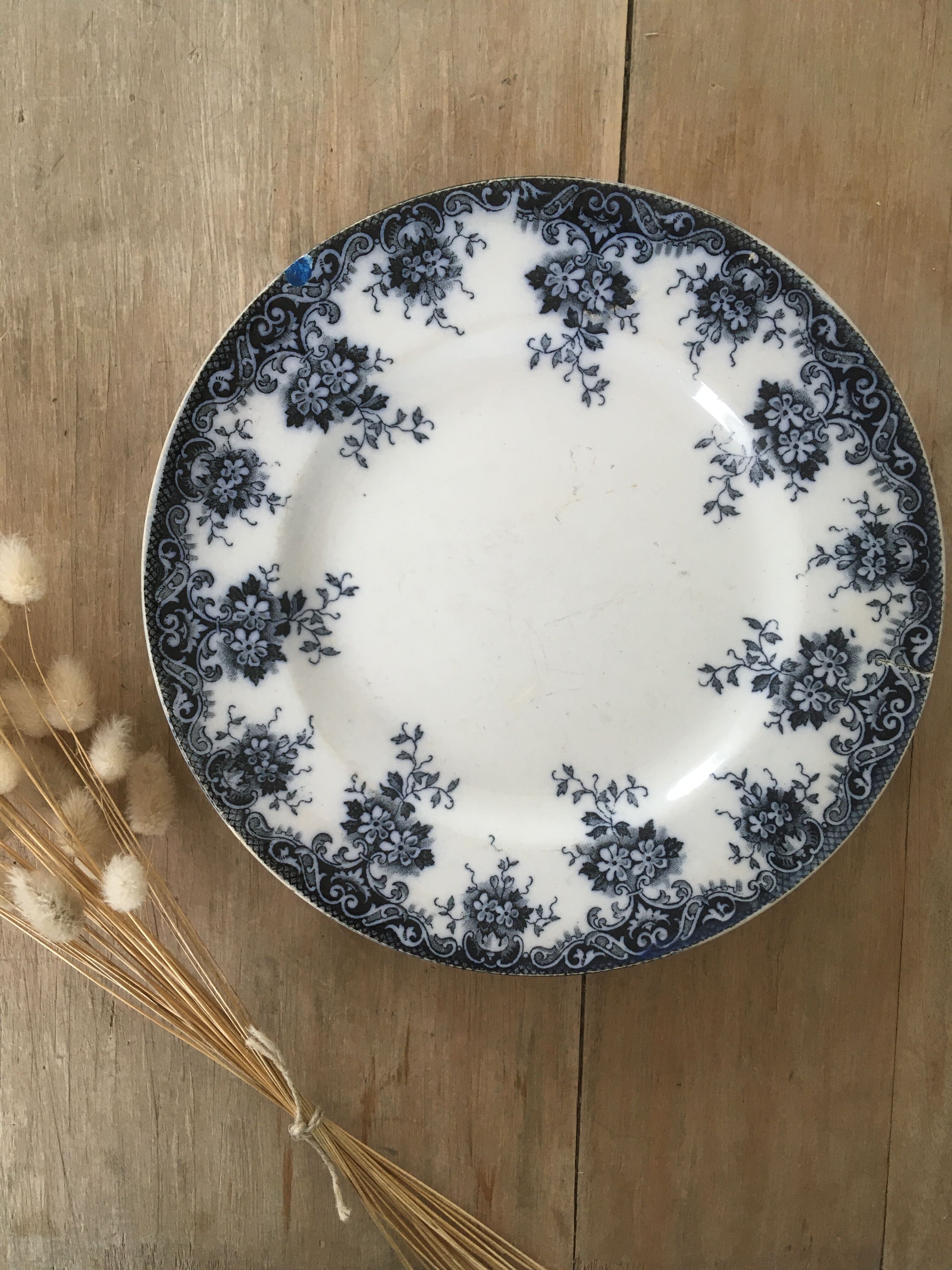 Lot 5 mismatched iron earth flat plates