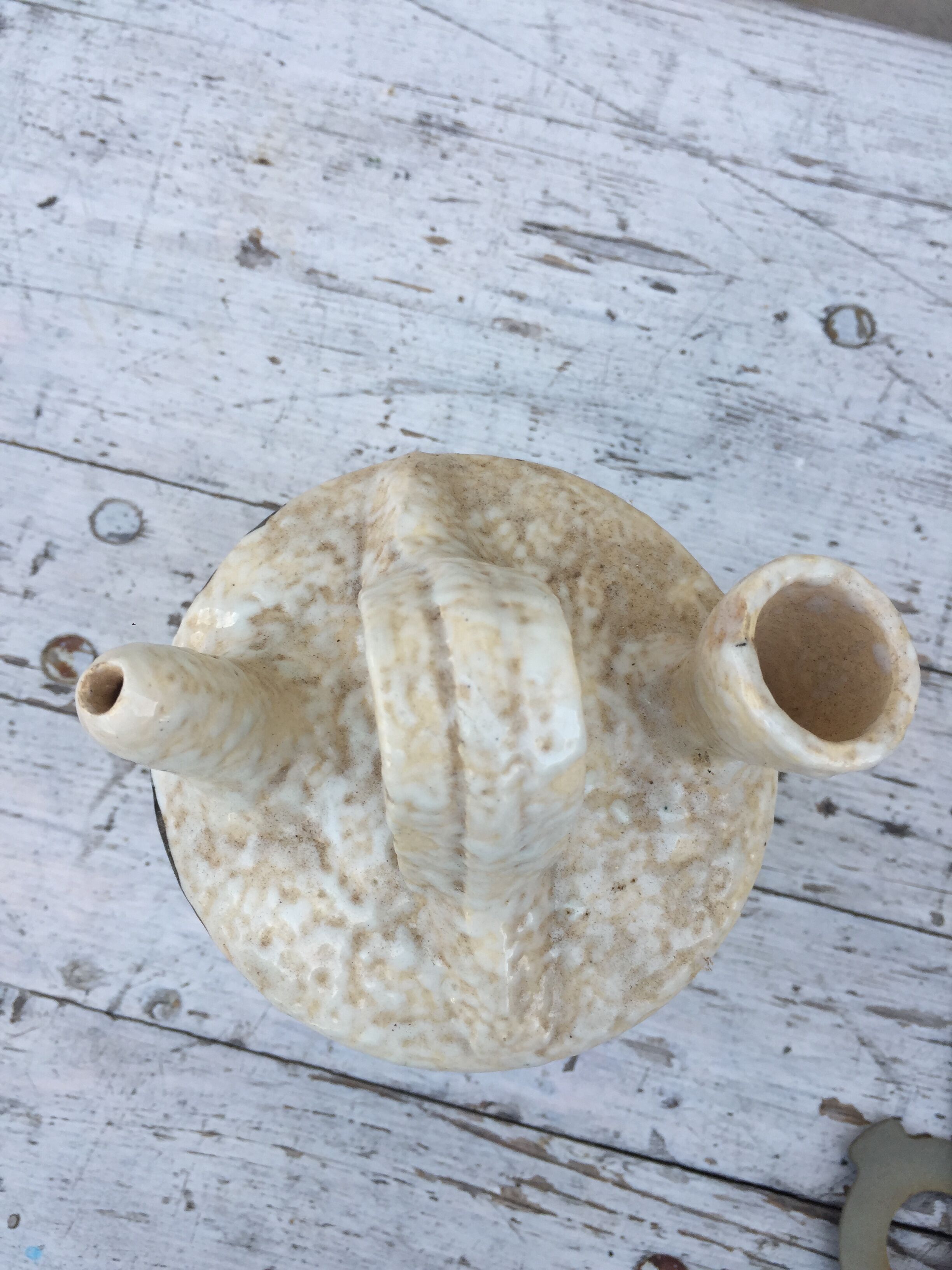 Gargoulette rooster pattern jug