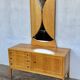Vintage light wood dressing table and toilet sideboard