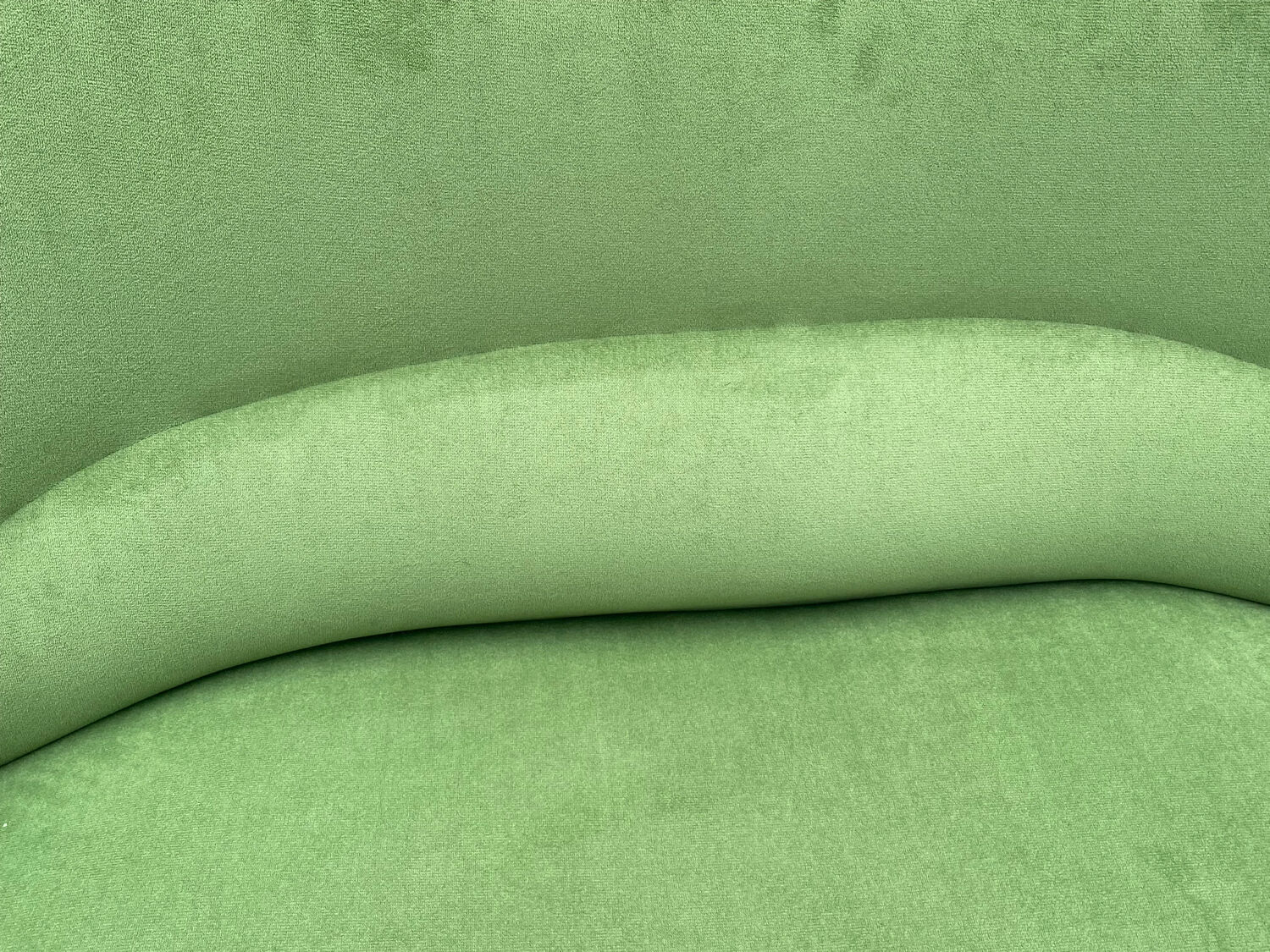 Green velvet toad sofa