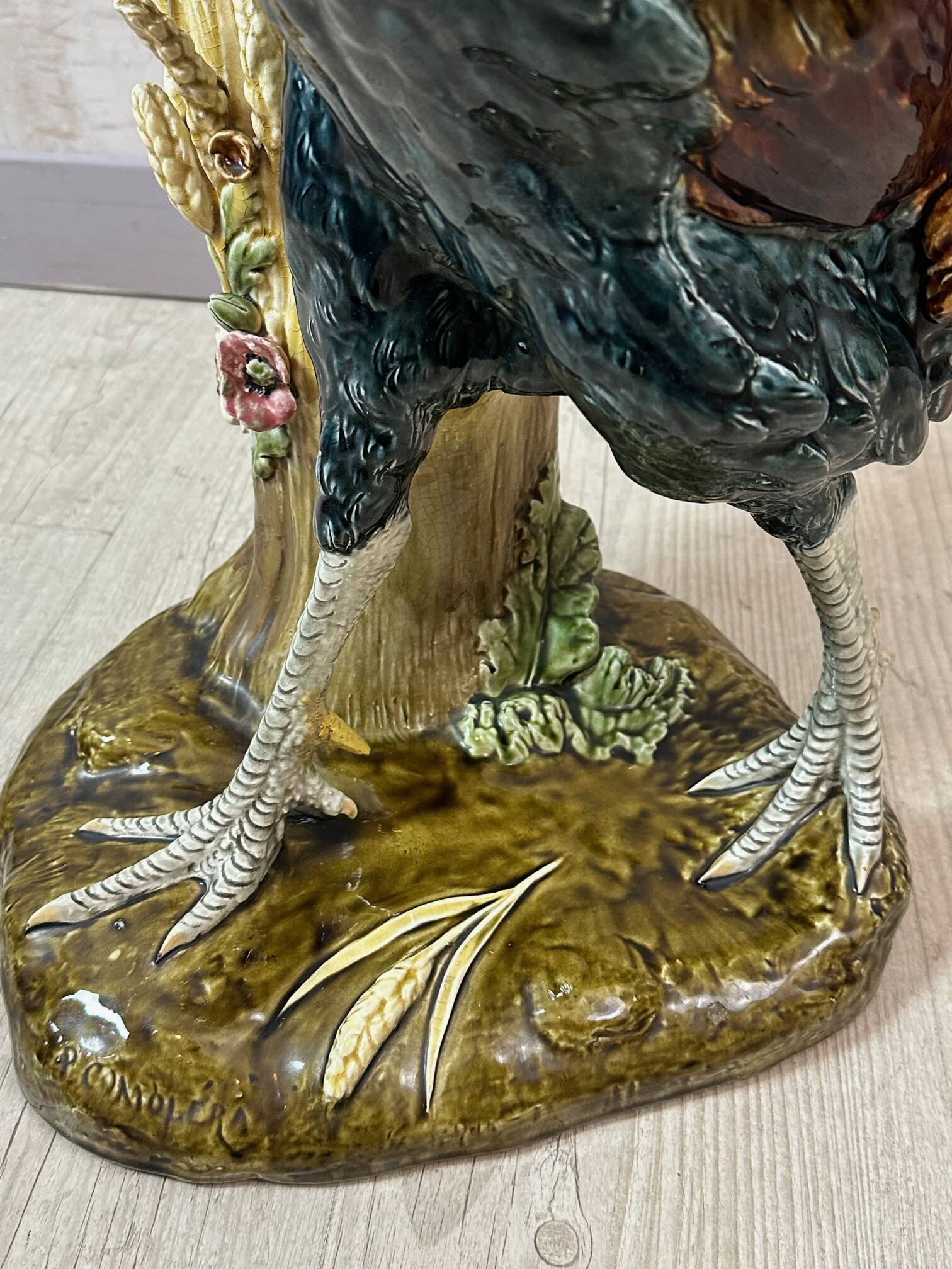 Paul Comoléra Faience Rooster