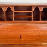 20th century Davenport desk with walnut piano top