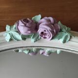 Antique mirror with roses
