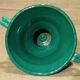 Vase 2 handles vintage green 50's Jean Austruy Saint Marcellin