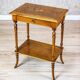 Antique Sewing Table with Inlaid Top, 1890s