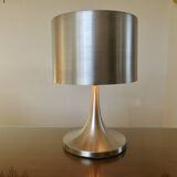 Brushed metal tulip floor lamp vintage 70s
