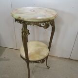 Tripod bronze side table