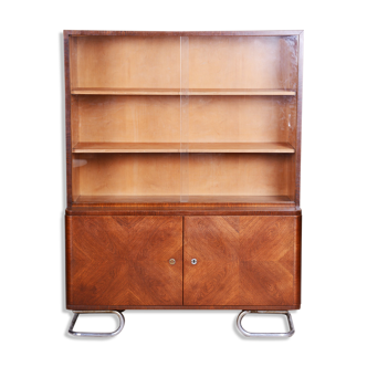 Vichr a spol art deco bookcase made in 1930s czechia