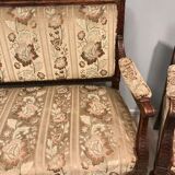 Sofa set and two armchairs, antique 19th century