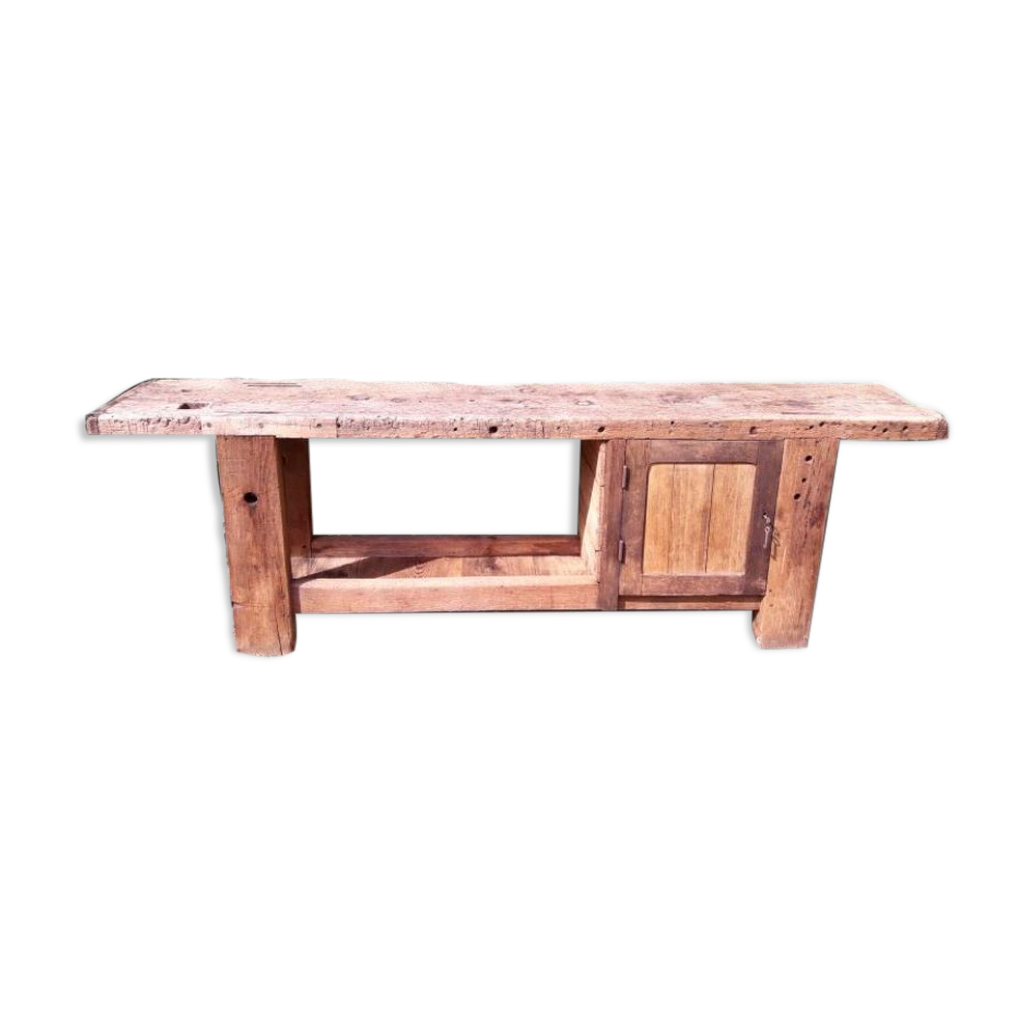 Workshop workbench L261xD50xH80,5cm old beech