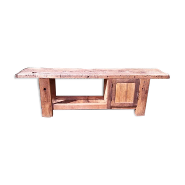 Workshop workbench L261xD50xH80,5cm old beech