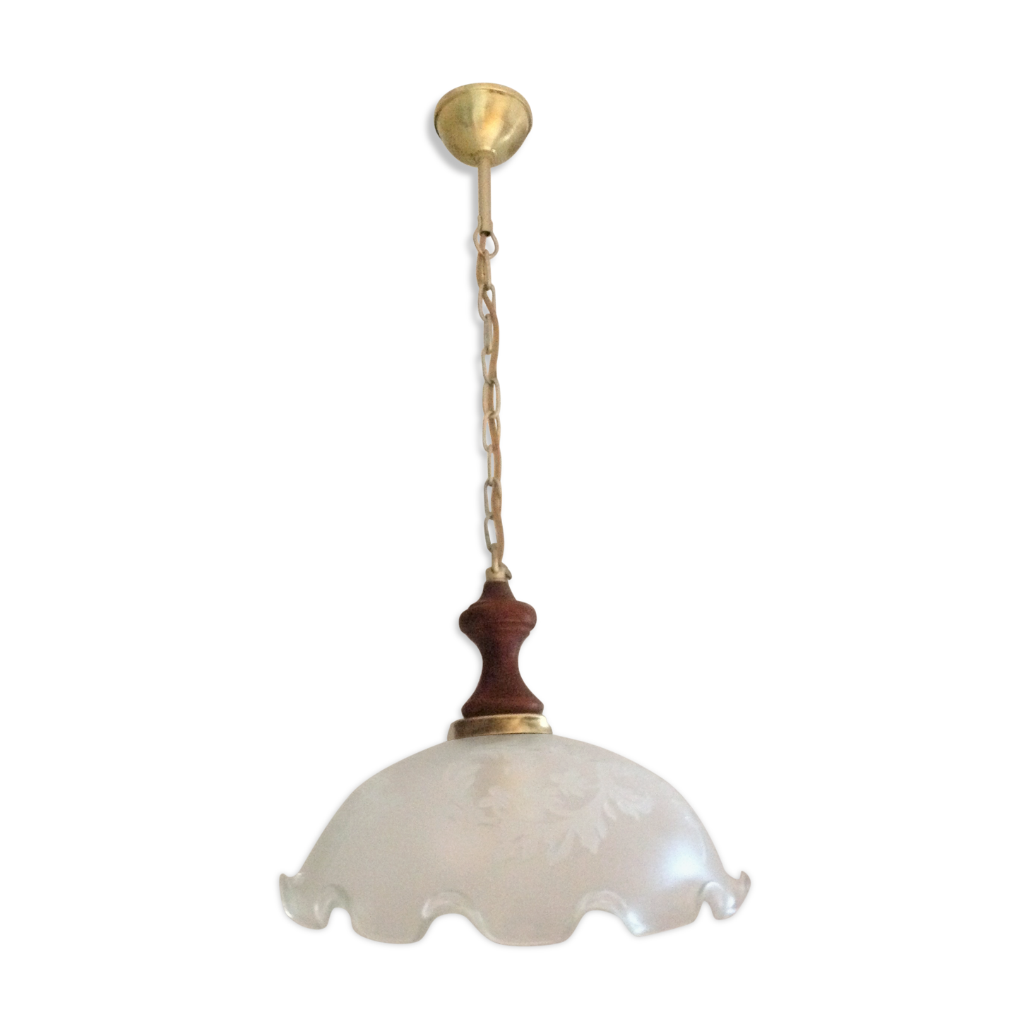 Art deco art style depoli glass hanging