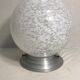 Old ceiling lamp ball white glass
