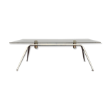 Table basse acier et verre