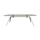 Table basse acier et verre