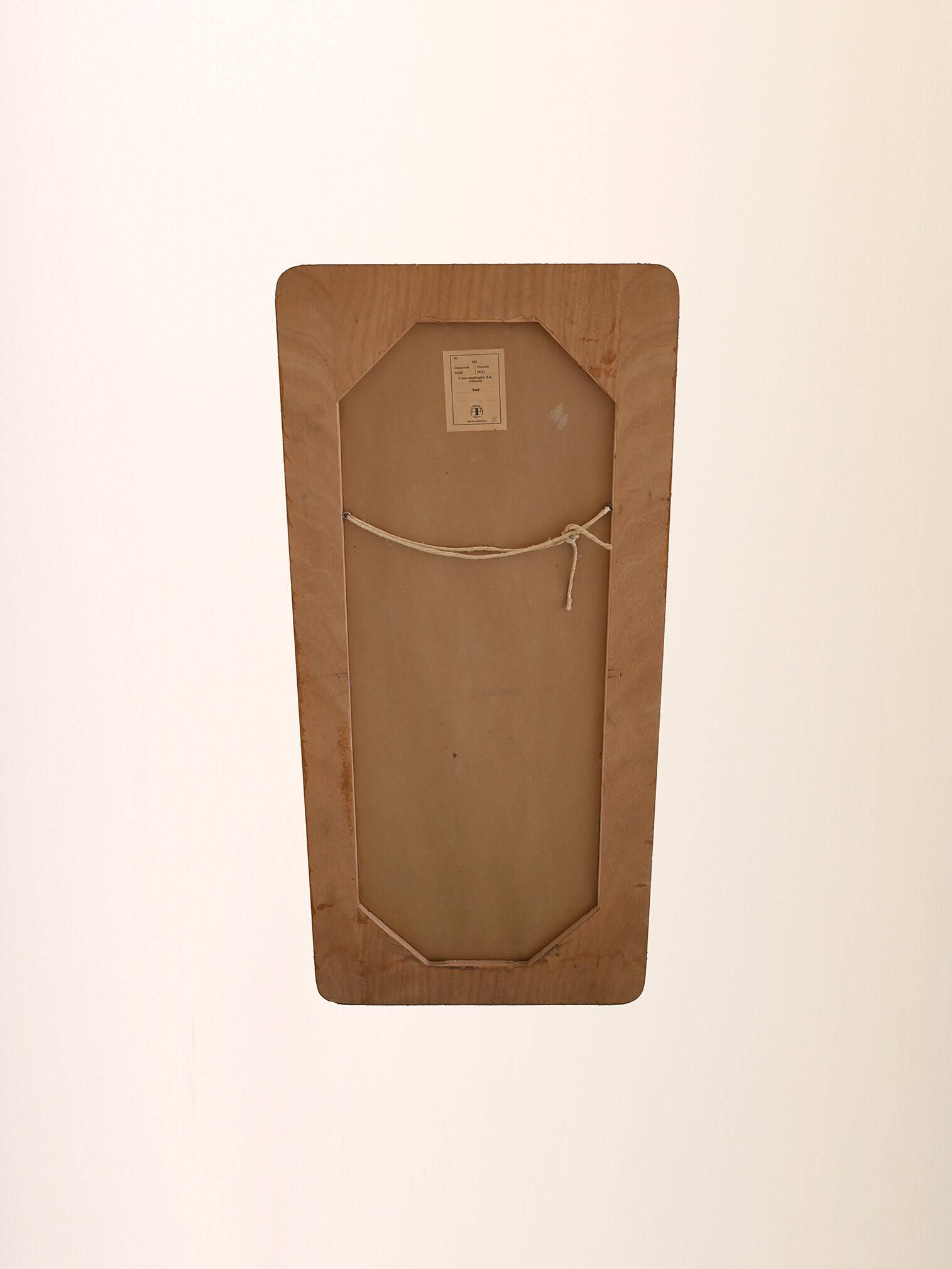 Scandinavian teak mirror, 1960s
