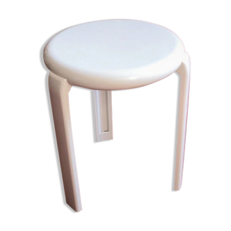 Tabouret Metalplastica gris clair