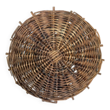 Old wicker tray wall decoration