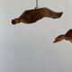 Average suspension flat wavy leaf in teak flower stripes D:40
