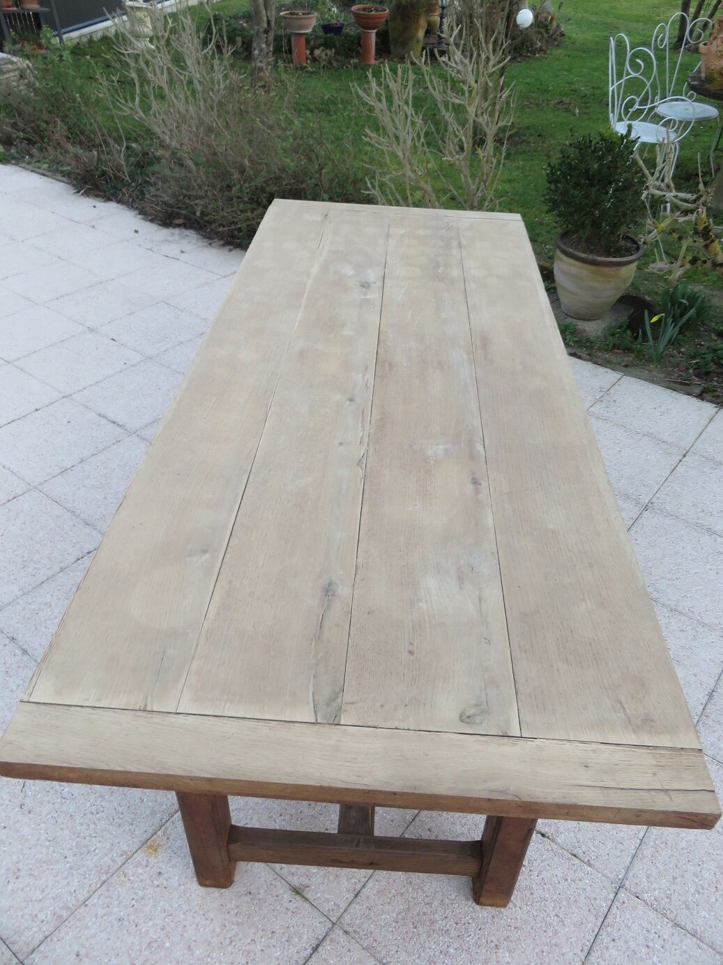 Oak farm table