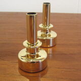 Pair of Scandinavian brass candlesticks L92 by Hans-Agne Jakobsson