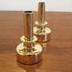 Pair of Scandinavian brass candlesticks L92 by Hans-Agne Jakobsson