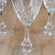Set of 5 champagne flutes, Lembeg Crystal, 1960
