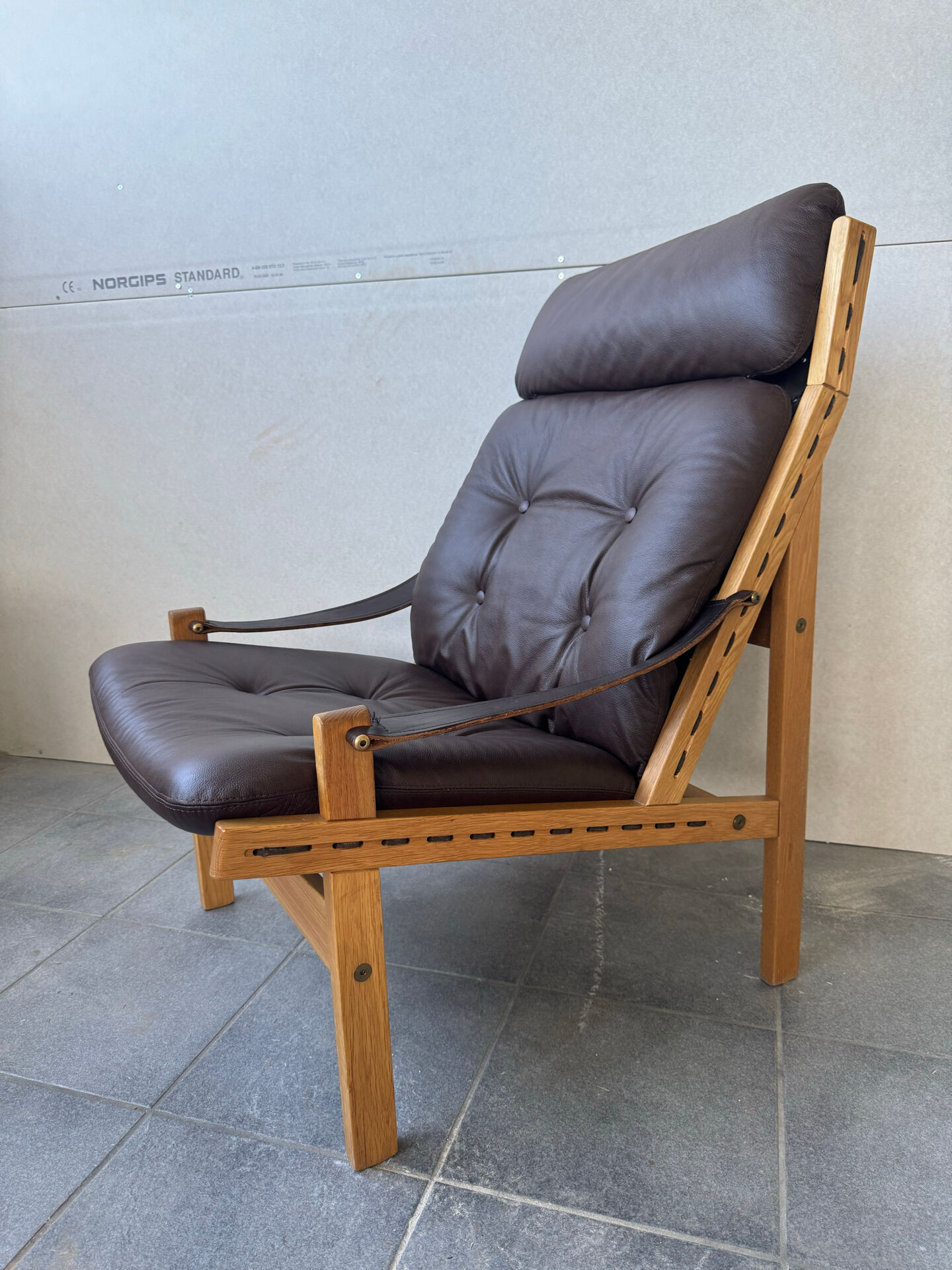 Fauteuil lounge scandinave "Hunter", années 1960
