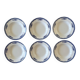 6 antique deep plates in Saint-Amand earthenware (Nord)