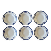 6 antique deep plates in Saint-Amand earthenware (Nord)