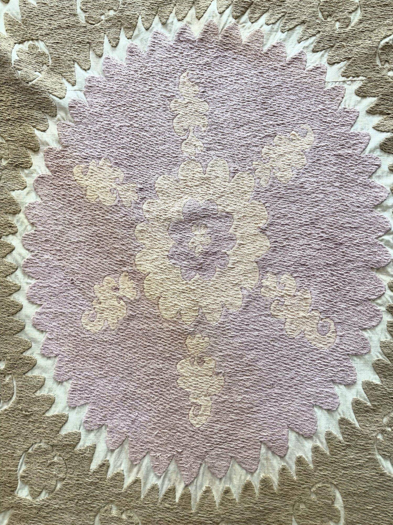 Vintage hand-embroidered tablecloth 145x159 cm