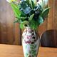 Saint-clément art nouveau vase signed ck in barbotine with decor de fleurs bordeaux